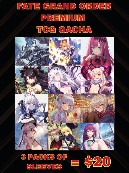 [FATE GRAND ORDER] Trading Card Sleeve GACHA (3 Packs)