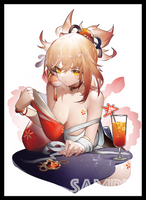 [Air Comiket] [Genshin Impact]  Yoimiya [Trading Card Sleeves]