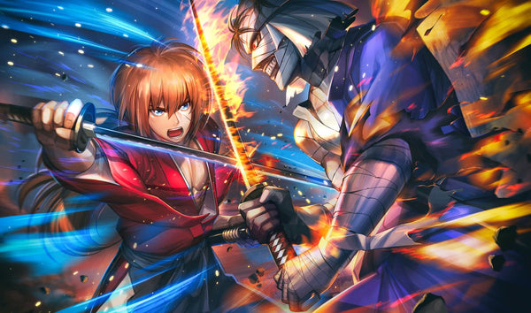 [Comiket] [Rurouni Kenshin] Kenshin/Makoto [Trading Card Playmat]