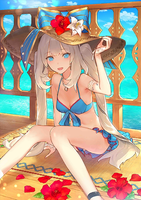 [Type-Moon Aniplex][Fate/Grand Order] Marie Summer [Wall Scroll/Tapestry][B2]